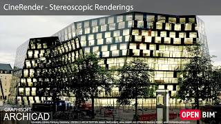 ARCHICAD 22  CineRender  Stereoscopic Renderings [upl. by Kraus]