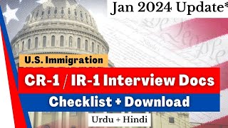 NEW Spouse Visa Document Checklist  CR1 IR1  NVC  Embassy Interview  Ramsha Khan Immigration [upl. by Ecissej191]