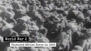 World War 2  Captured Afrika Korps 1942  North Africa Footage During Second World War [upl. by Macswan]