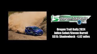 Oregon Trail Rally 2024 SS15  SebotHarrell [upl. by Eybbob]