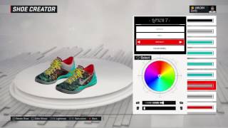 NBA 2K17 Shoe Creator  Nike Kobe 8 quotVenice Beachquot [upl. by Alessig]