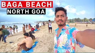 Goa Baga Beach Goas most famous beach North Goa ⛱️🏖️ [upl. by Sender213]