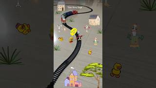 Forky and ducky are fighting near the railway track and train is approaching fast USA [upl. by Aynam]