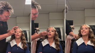 Emma Kok throwback to the get ready process for the Musical Awards [upl. by Nylednarb285]