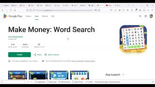 Make Money Word Search game App Reviews [upl. by Willetta451]