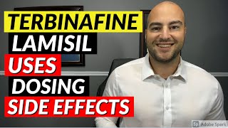 Terbinafine Lamisil  Uses Dosing Side Effects  Pharmacist Review [upl. by Eremahs]