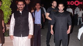 Salman Khan Keeps It Simple With Black Kurta  Aamir In Silk Kurta With Black Bandi  Style Today [upl. by Nosmas]