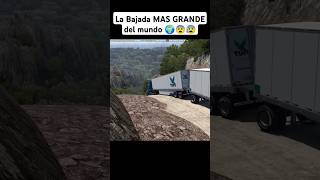 La Bajada MAS GRANDE del mundo 🌍😨😰 truck simulator american trailer camion [upl. by Adnir]