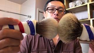 YAQI Brush Review Synthetic and Silvertip [upl. by Ennaer]