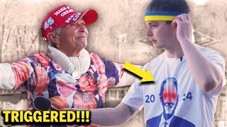 I Wore Biden Merch at a Trump Rally [upl. by Joellen75]