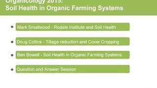 Organicology 2015 Soil Health in Organic Farming Systems [upl. by Anavahs]