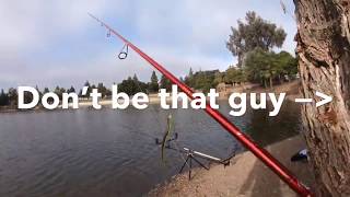 Almaden Lake Catching with HookLyingampSinker [upl. by Ynaiffit112]