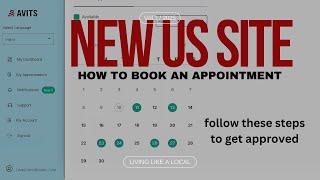 How to register and book appointment on The new US appointment profile in Nigeria AVITS [upl. by Sokcin]