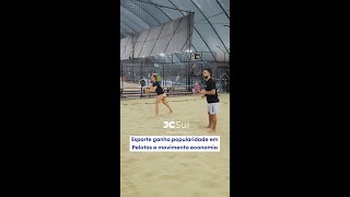 Beach Tênis em Pelotas Esporte Ganha Popularidade e Movimenta a Economia Local [upl. by Settera]