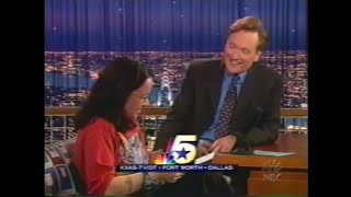 Janeane Garofalo on quotLate Night with Conan OBrienquot 9402 [upl. by Shurwood983]