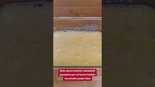 🥪 SANDWICH EN 5 MINUTOS ⏰  desayuno sandwich cocinafacil recetas cocina fyp fyi viral [upl. by Haggi]