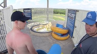 Cyclone Water Slide at Schlitterbahn Kansas City [upl. by Yrrep549]