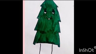 How to draw a tree 🌲 drowning tree drawing for kids vlogger deepa artist shorts [upl. by Cleary769]