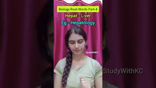 Root Words Part4biology science neet rootwords ssc upscnet tgtpgt bscmsc ytshorts new [upl. by Stephen]