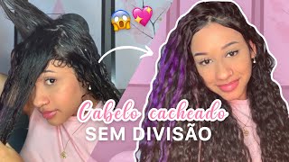 COMO DEIXAR O CABELO CACHEADO SEM DIVISÃO  jeito fácil 😱💖 [upl. by Otsuaf403]