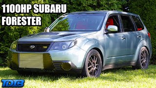 1100HP Subaru Forester is a TERRIFYING Grocery Getter [upl. by Einehpets]