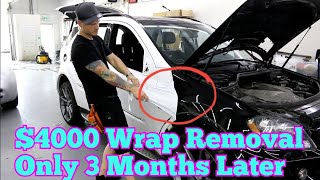 Removing A 4000 Wrap Only 3 Months Later [upl. by Yancey]