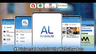 AndroLite  Easy Configurable Android WebView App Template Download [upl. by Sokem]