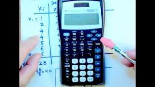 COMPUTING SAMPLE STANDARD DEVIATION USING TI 30XIIS [upl. by Dronski]