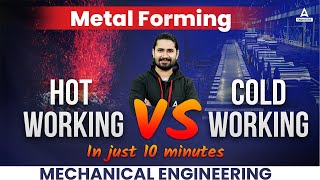 Metal Forming Process Mechanical Engineering In Hindi  Hot Working amp Cold Working Process [upl. by Nsaj]