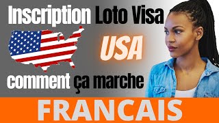 Inscription Loto Visa USA  comment ça marche  FRANCAIS [upl. by Yeaton]