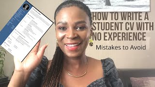 How to Write a CV with no Work Experience  South African YouTuber cvwriting jobs nolithachabane [upl. by Acinorev360]