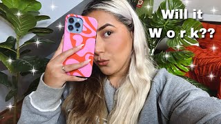 Trying iPhone 14 Pro Max cases on an iPhone 13 Pro Max✨ and vice versa case giveaway [upl. by Mark]