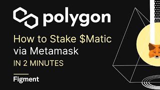 How to Stake Matic with MetaMask in 2 minutes [upl. by Naiviv]