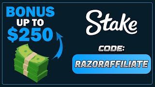 FREE UP TO 250 BONUS with RAZORAFFILIATE Stake Promo Code [upl. by Lorine]