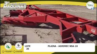 Lote 26  Plaina Agrimec NSA 10 [upl. by Verlie]