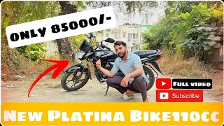 New Bajaj Platina 110 cc 2024 new edition bike review by yash full video out now platina bike [upl. by Atinehc489]