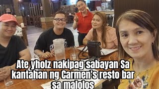 Ate Yholz naki jamming sa banda ng Carmen’s Resto Bar sa Malolos [upl. by Annoynek]