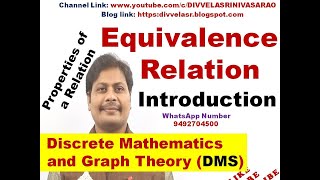 Equivalence Relation  Relations in Discrete Mathematics  Properties of a Relation  DMS  MFCS [upl. by Accalia]