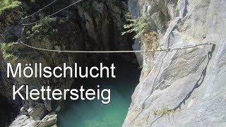 Möllschlucht Klettersteig SchluchtFerrata am Fuße des Großglockners Österreich [upl. by Adnawak]