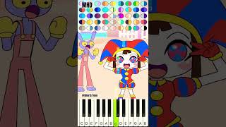 LALALA Emoji Color Challenge  THE AMAZING DIGITAL CIRCUS shortstoon  Piano Tutorial [upl. by Nodearb]