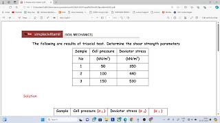 Triaxial test problem 2 [upl. by Eiramoj]