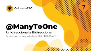 JPA  HIBERNATE  7  ManyToOne unidireccional y bidireccional [upl. by Emie822]