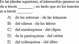 BOTANICA  CLASIFICACION DE LAS PLANTAS PREGUNTA RESUELTA DE BIOLOGIA [upl. by Jourdan948]