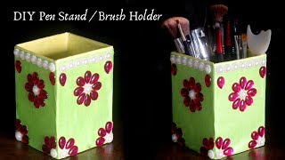 How To Make Pen Stand  DIY Cardboard Organizer  Pencil Holder  Pen Holder  Pen Stand [upl. by Claudia]