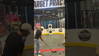 🐐 Tom Brady Shows Off His Sidney Crosby Skills Fanatics Fest NYC 🗽🏒 [upl. by Ilarin]