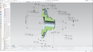 SIEMENS NX 10  PRODUCT AND MANUFACTURING INFORMATION PMI [upl. by Anaejer]