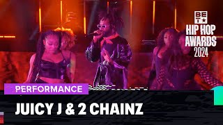 Juicy J amp 2 Chainz Perform Hit Anthem quot Bandz A Make Her Dancequot  Hip Hop Awards 24 [upl. by Annenn]