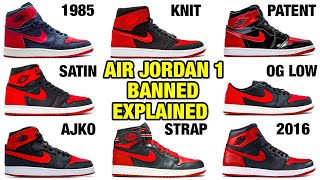 Explaining quotBannedquot Air Jordan 1 Bred Types For Beginners Sneaker Collection [upl. by Desmund]