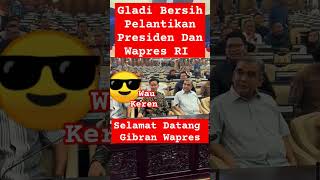 Gibran Hadiri Gladi Bersih Pelantikan Presiden Dan Wapres RI 2024 prabowo gibran shorts [upl. by Ahsemit890]