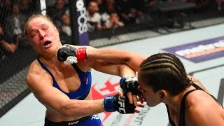 UFC 207 AMANDA NUNES VS RONDA ROUSEY FULL FIGHT AFTERMATH NUNES GOES OFF AFTER 48 SECOND KO [upl. by Annahahs]